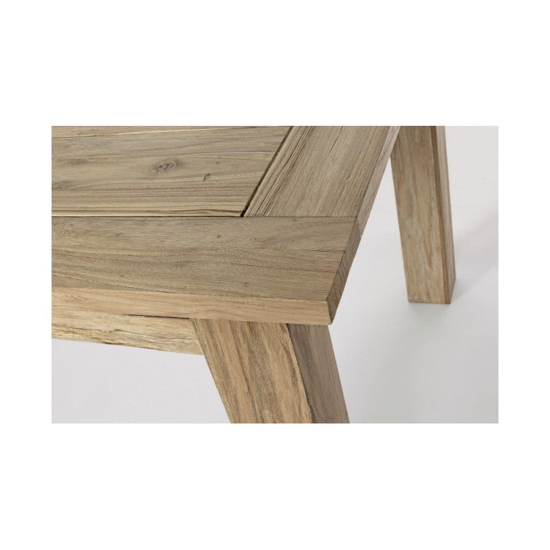 Table d'extérieur rectangulaire en bois de teck FSC 200-260x 100x h 78 cm