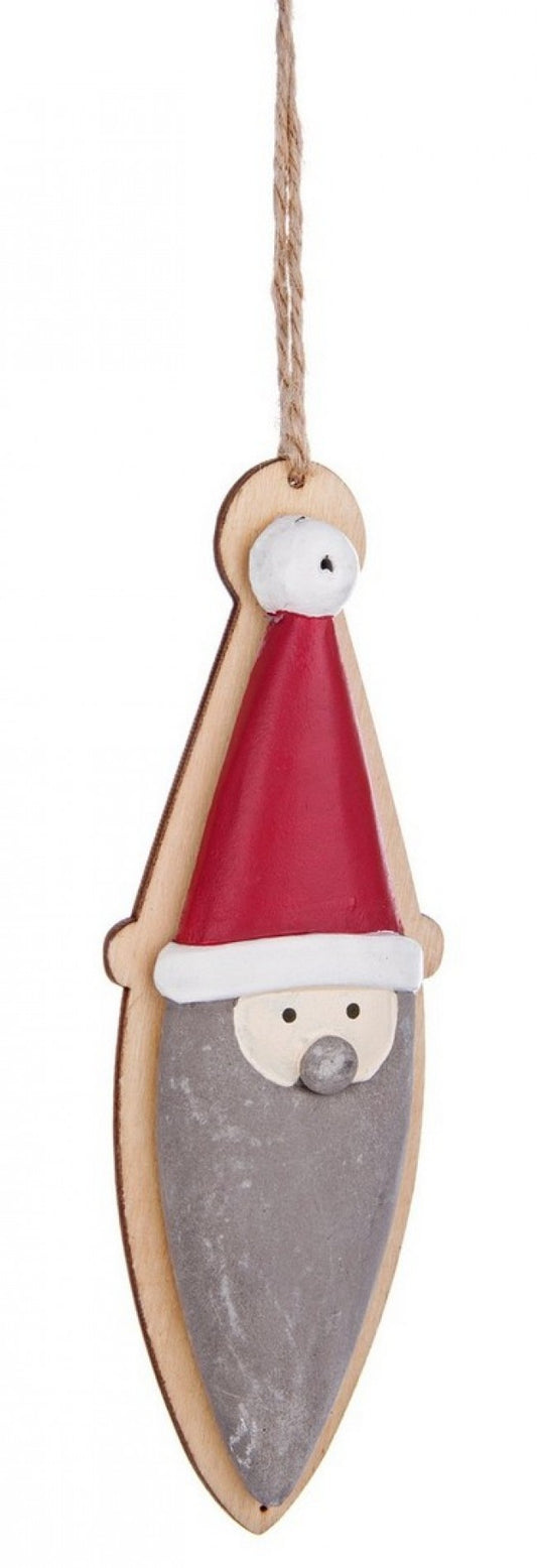 12x Pendentif Père Noël rouge Nicolas