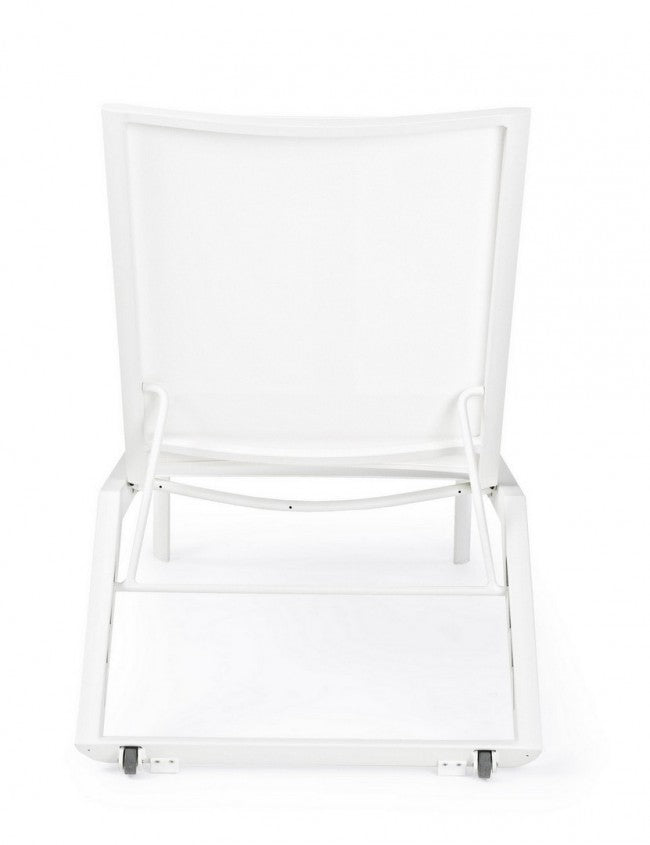 Bain de soleil Cruise en aluminium avec roues blanches