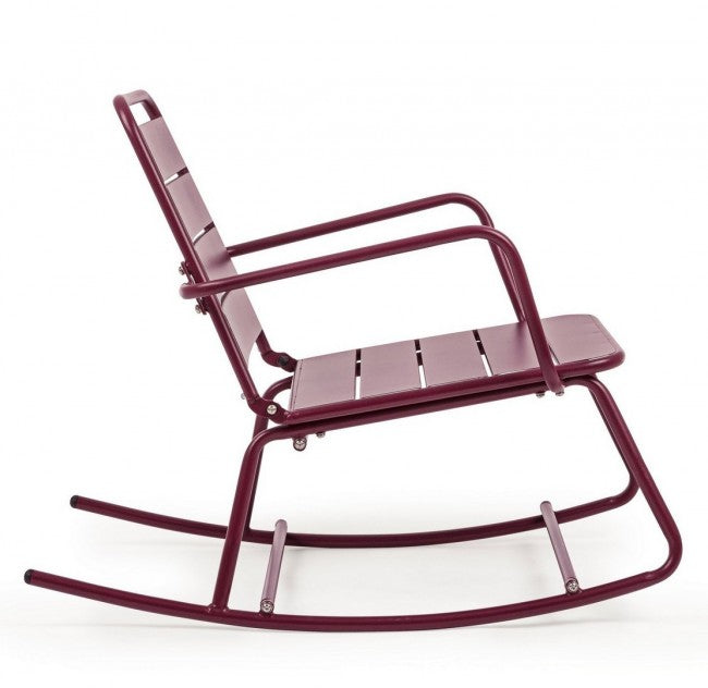 Fauteuil à bascule Bizzotto Lillian bordeaux
