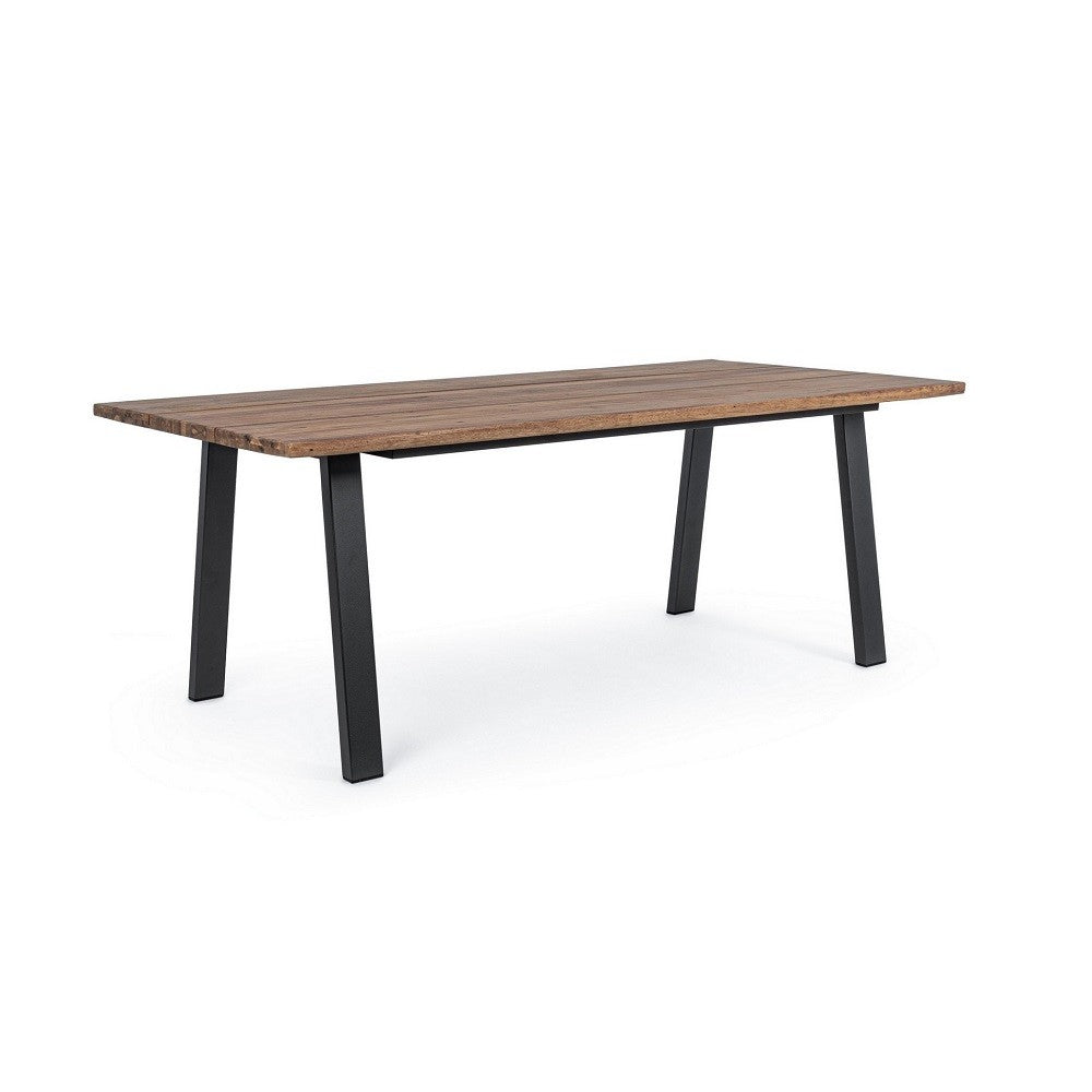 Table d'ameublement en bois naturel Oslo 200 x 100 cm