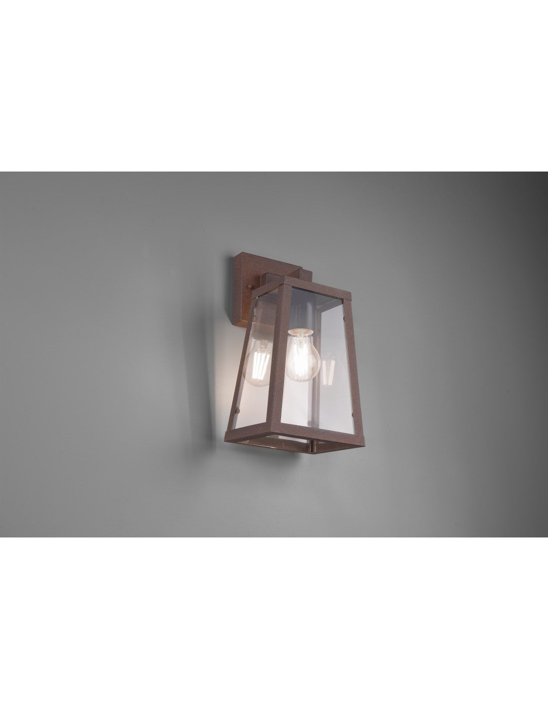 Applique Lanterne IP44 Arkansas Rouille H32 cm Trio Lighting