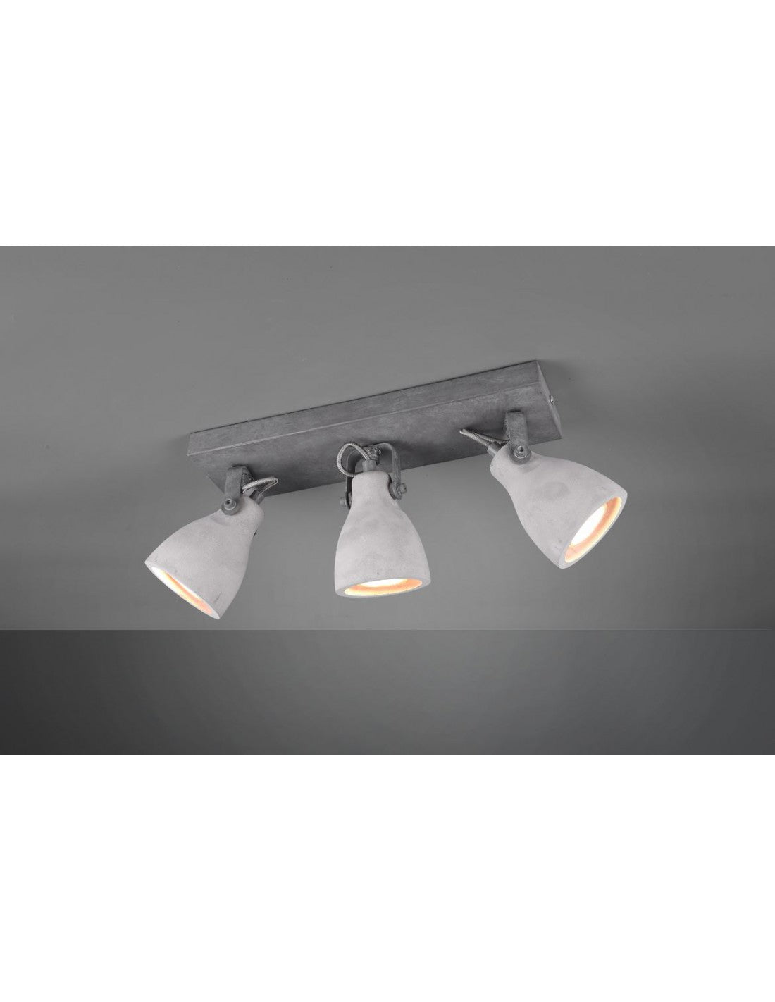 Lampe Béton 3 Spots Orientables Concrete Trio Lighting