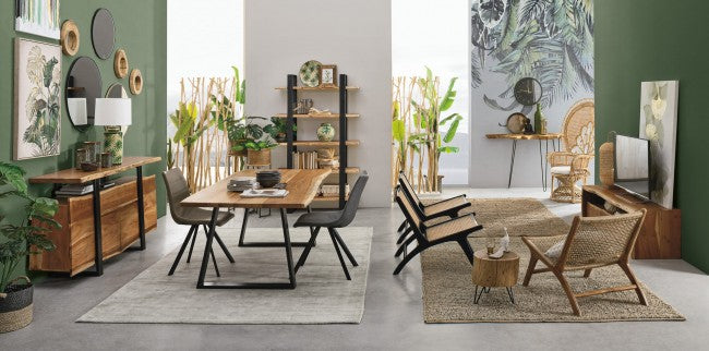 Paravent Aili en bois naturel 100x18,5x180h cm