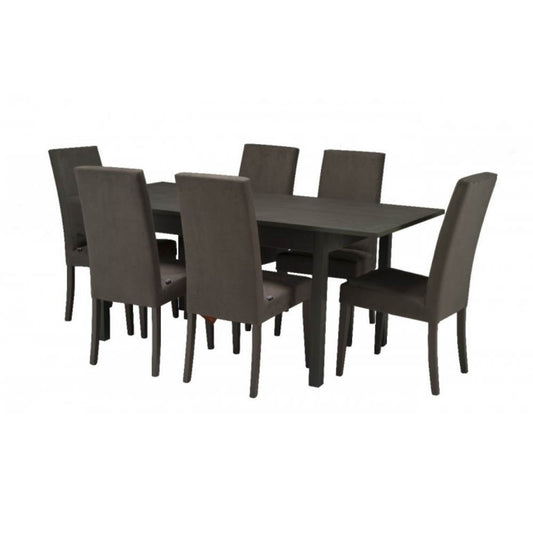 Table extensible FIRENZE 120x80 chêne gris