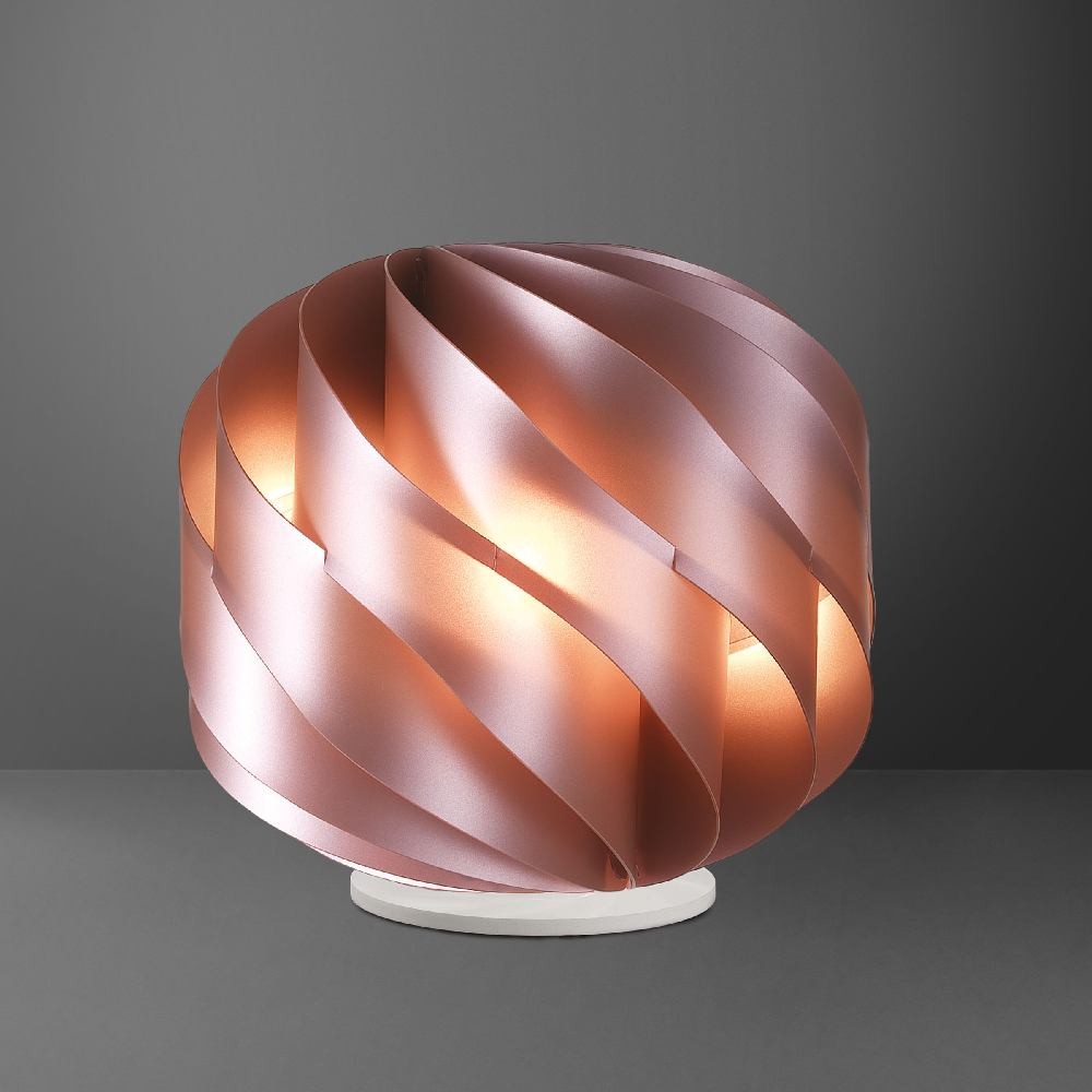 Lampe de table en métal rose LAP en plastique Cm. 25 x 24 heures