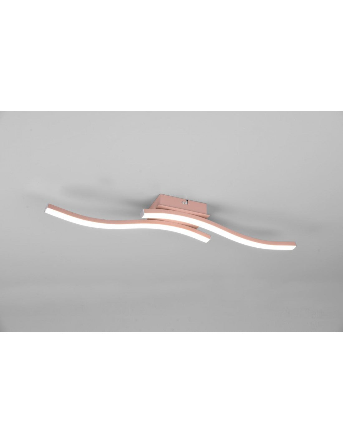 Plafonnier design double tige LED 4000k Route Or Rose Trio Lighting