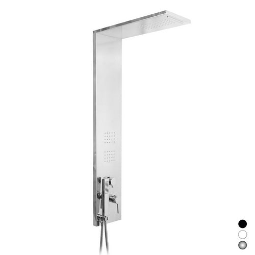 Unité murale Trend en inox brillant