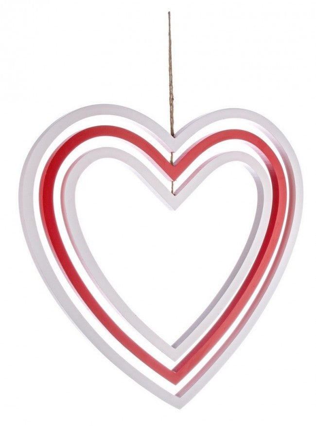 2x pendentif coeur rouge