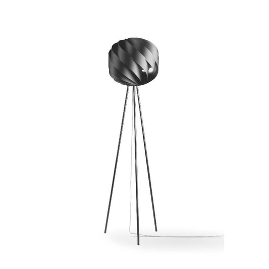 Lampadaire trépied en métal noir cm. 40 x 163 heures