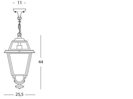 Suspension ligne élégance E27 graphite