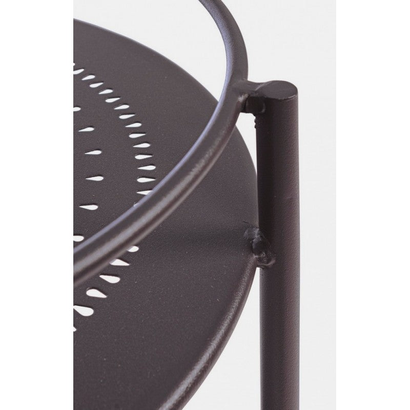 Chariot à bouteilles en acier Gris Anthracite