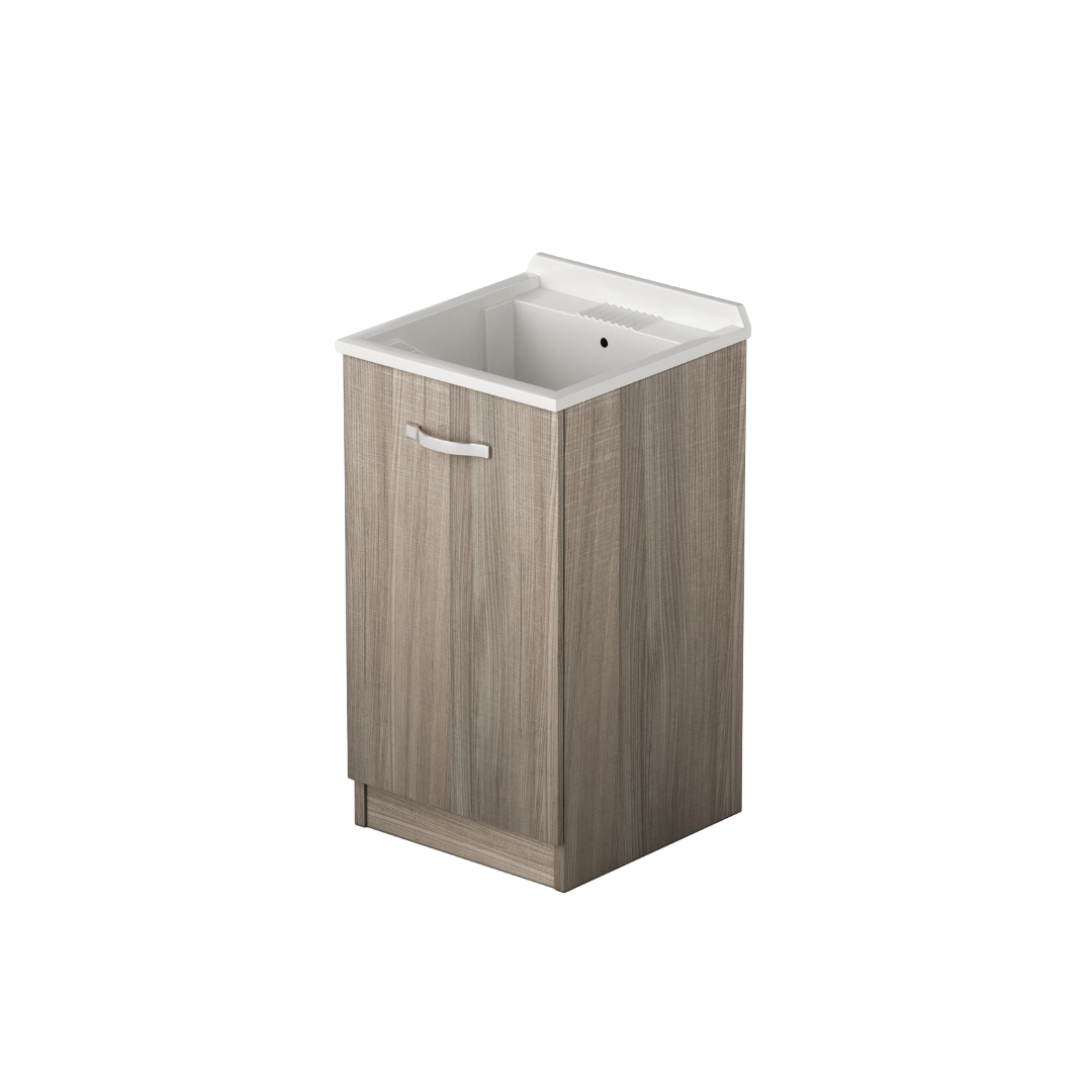 Meuble lavabo 1 porte coloris Olmo H56x47x50cm