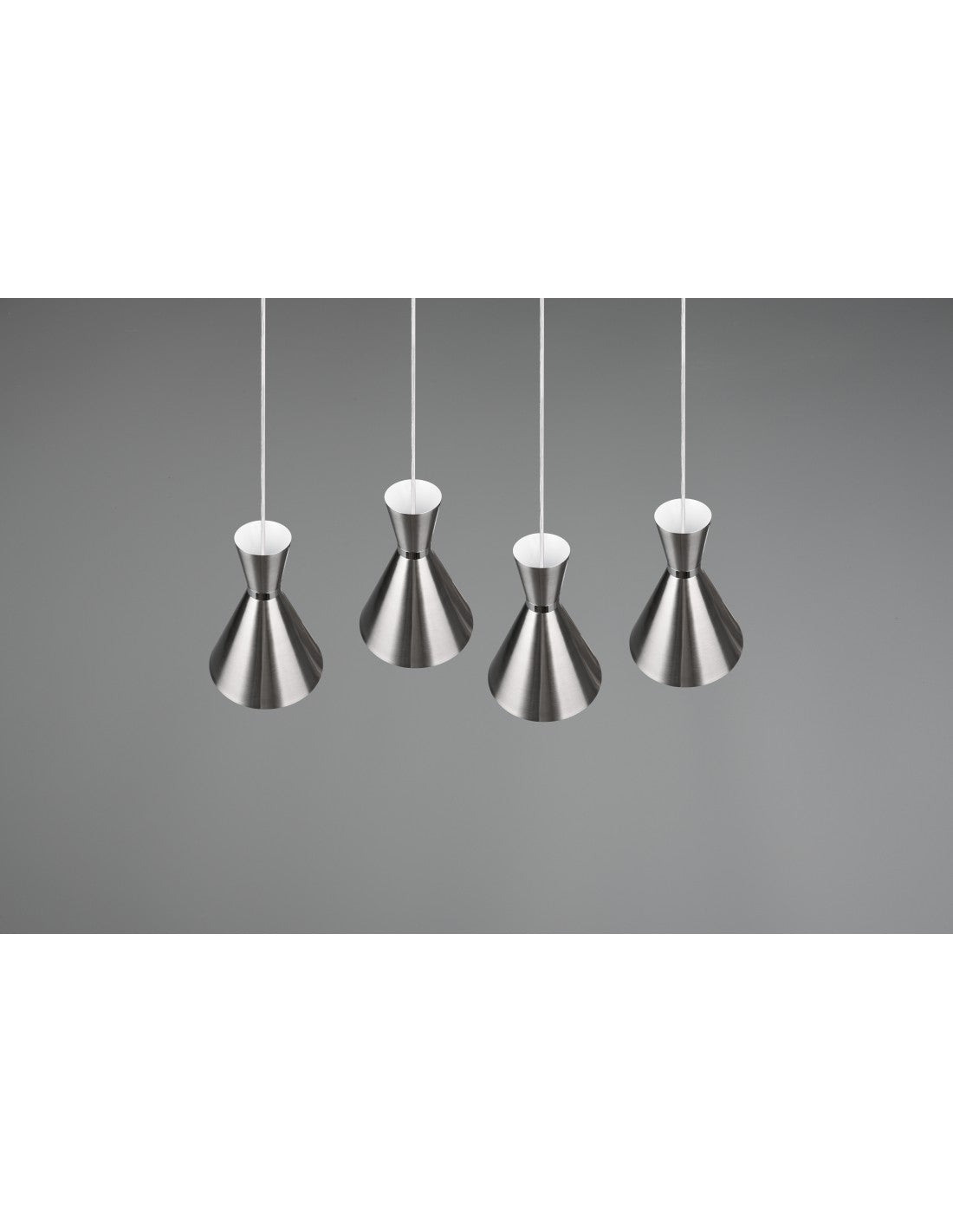 Lustre Linéaire Enzo 4xE27 Nickel Mat Trio Lighting