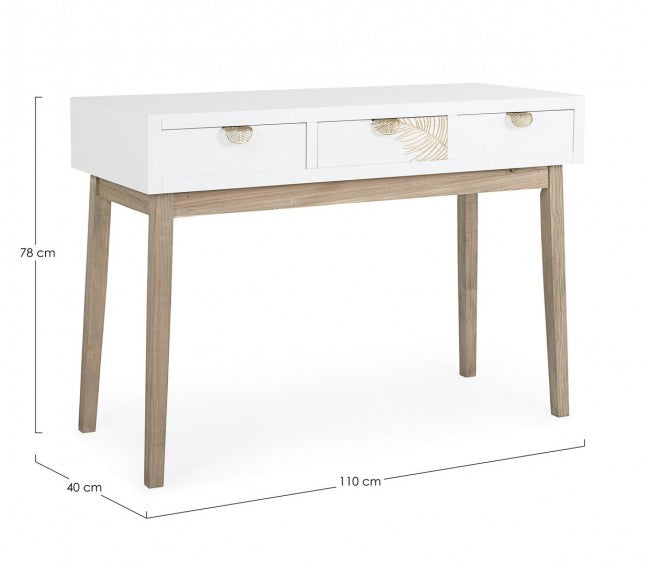 Console 3 tiroirs Folium 110x40x78h cm