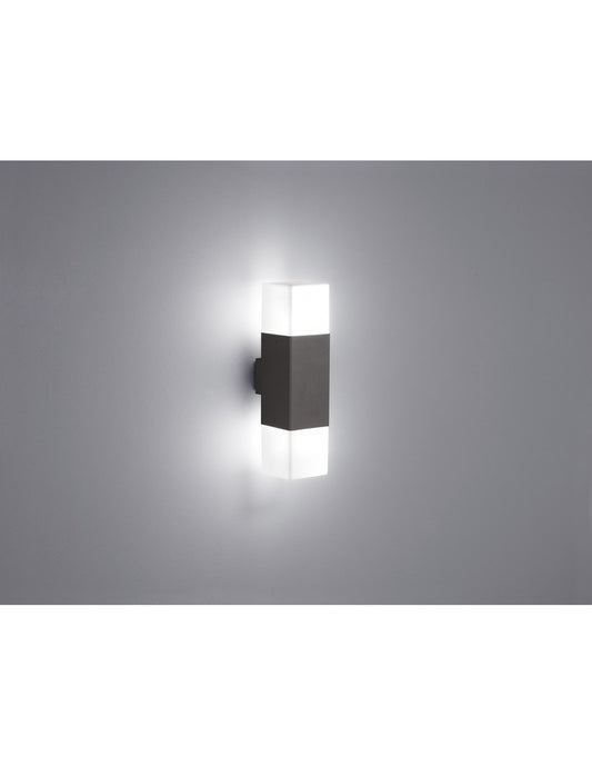 Applique Extérieure Double Led Hudson Anthracite Trio Lighting