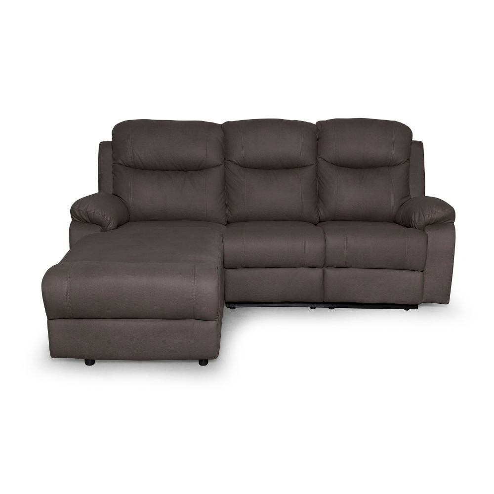Divano con penisola sinistra Chicago ranger 01 con recliner 222x166x100