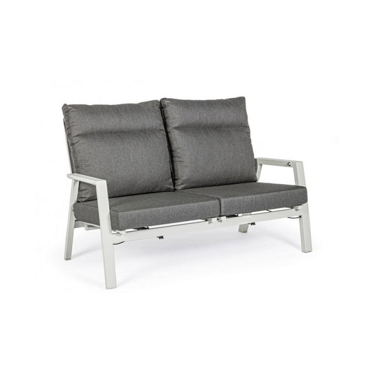 Canapé d'extérieur inclinable 2 places 152x81x98h cm