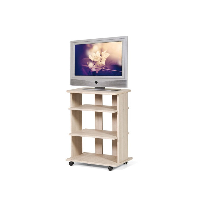 Chariot TV Olmo 3 étagères à roulettes 60x45xH 81 cm