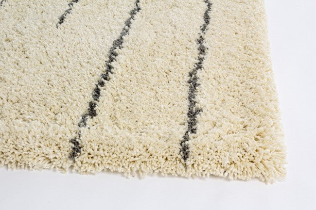 Tapis Linee Avorio 140x200 en coton