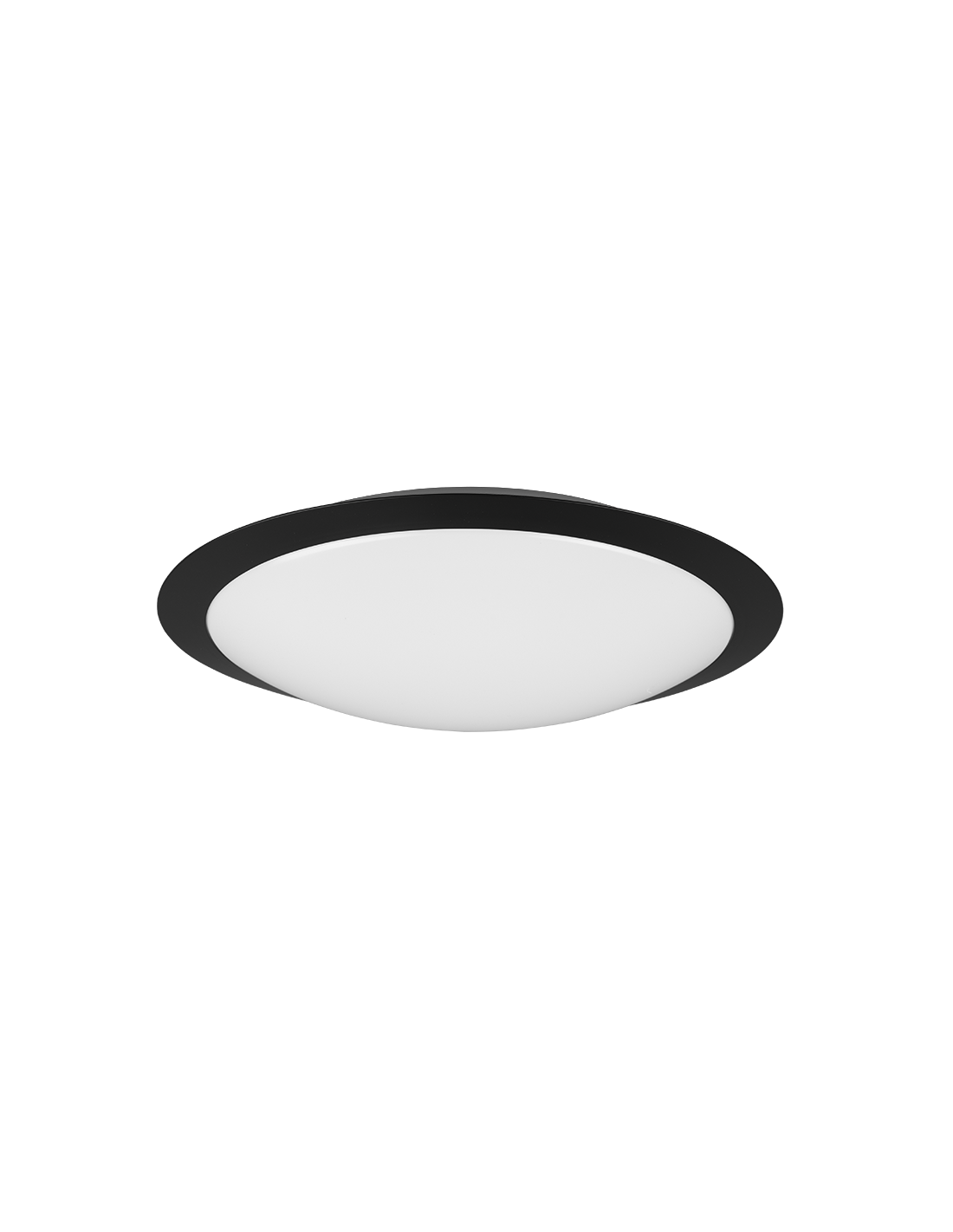 Plafonnier salle de bain Umberto Led 18w IP44 Noir Ø42 cm Trio Lighting