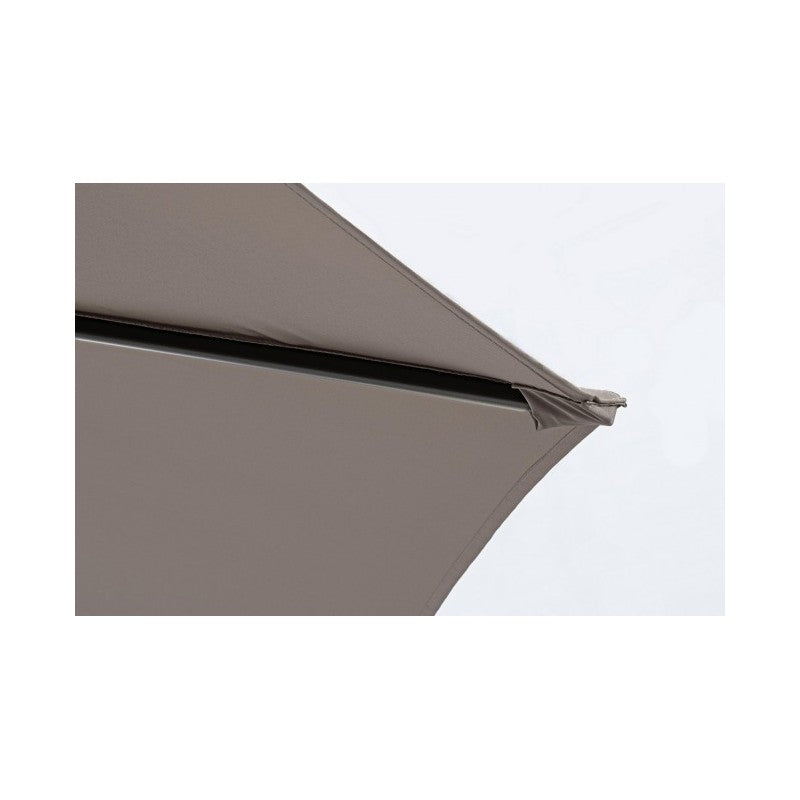 Parasol de jardin avec bras 360° Texas 300x h260 cm Anthracite-Gris Tourterelle