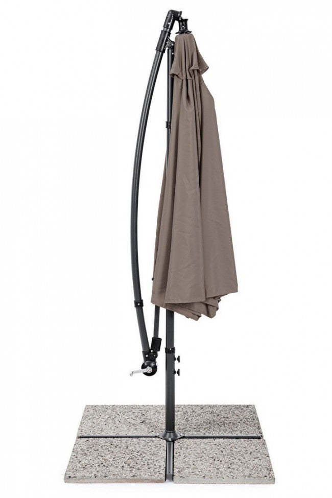Parasol de jardin avec bras 360° Texas 300x h260 cm Anthracite-Gris Tourterelle