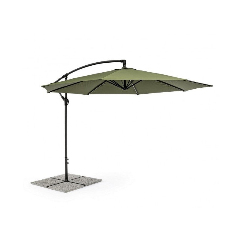 Parasol de jardin avec bras 360° Texas 300x h260 cm Anthracite-Olive