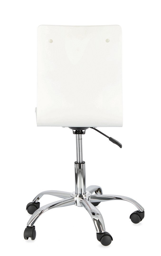 Chaise de bureau en acier simili cuir Young Paris 42,5 x 40 x 87 cm