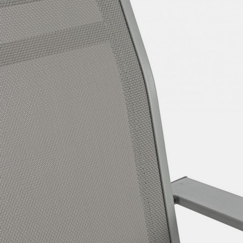 Bizzotto ensemble de jardin gris tourterelle 4 pièces
