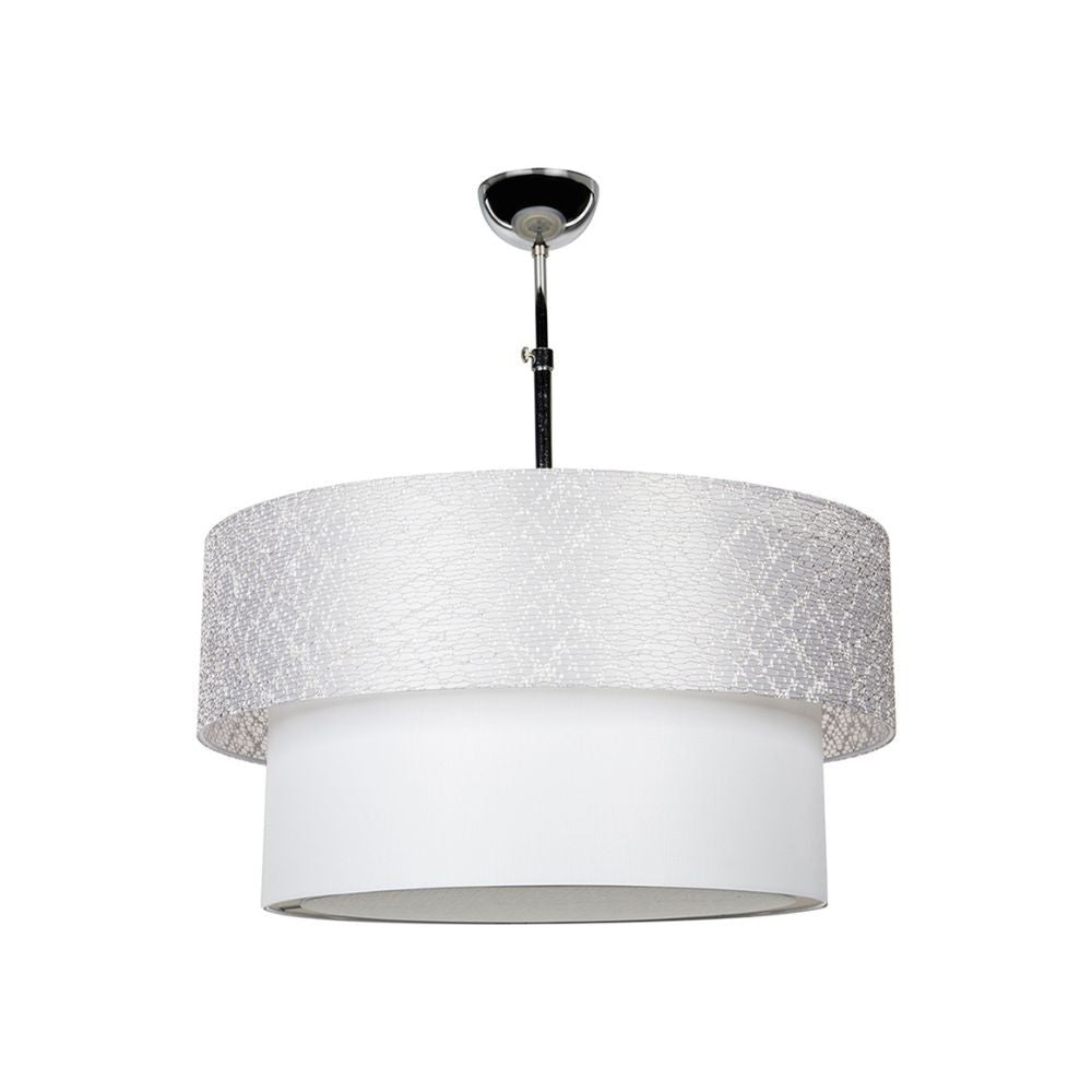 Lampe à suspension Polo MDL2749 en tissu gris