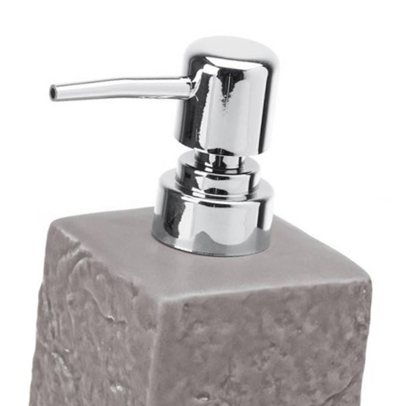 Distributeur de savon gris de la série Petra