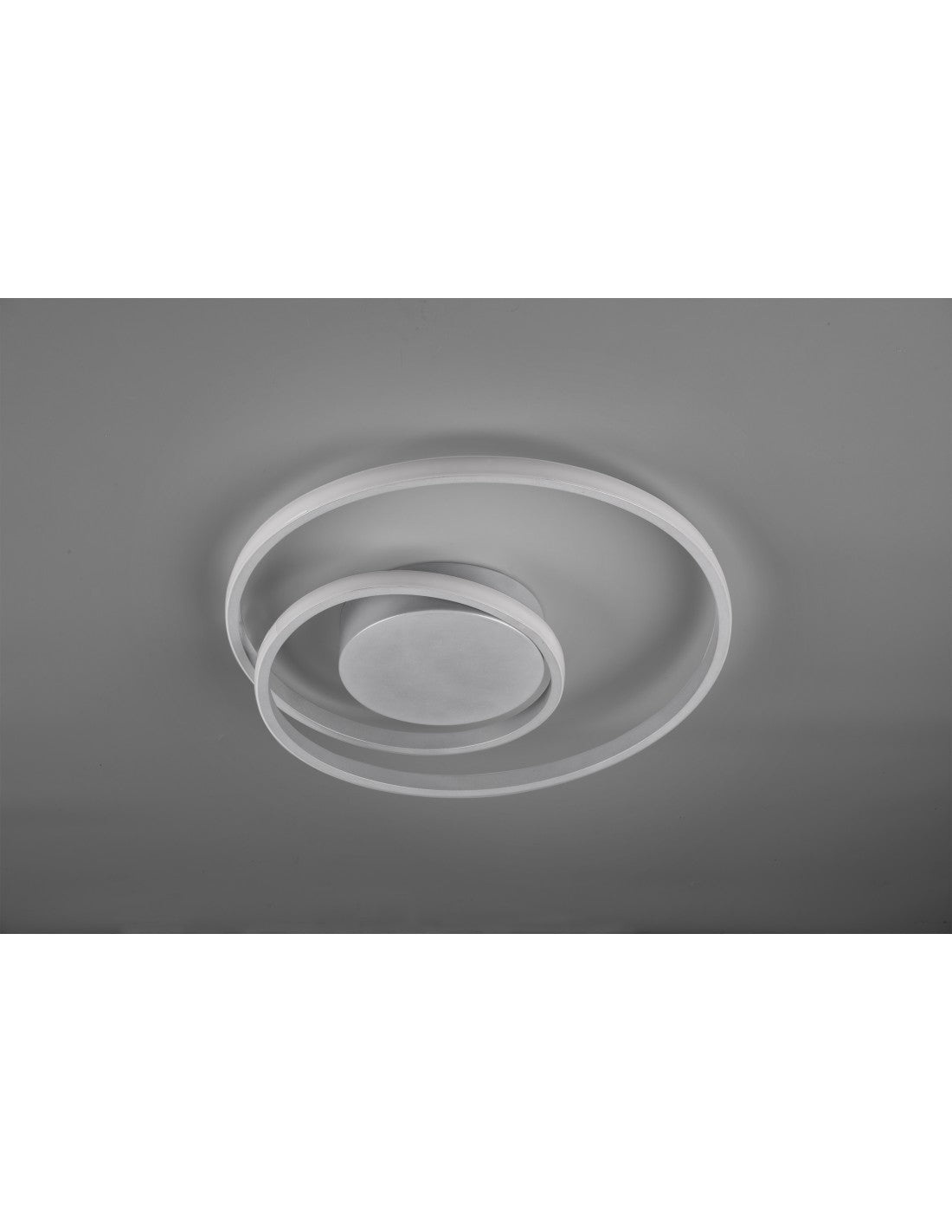 Plafonnier Spirale Aluminium Zibal LED 22w Dimmable Ø39 cm Trio Lighting