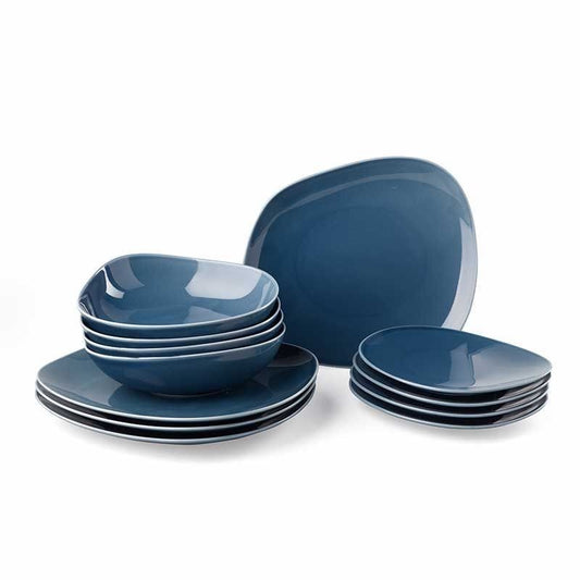 Service de table bio 12 pièces Villeroy &amp; Boch bleu Grèce