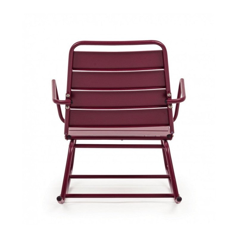 Fauteuil à bascule Bizzotto Lillian bordeaux