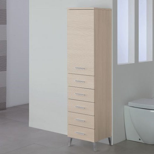 Armoire à serviettes Larice avec cinq tiroirs à portes 35x34x h148,5 cm