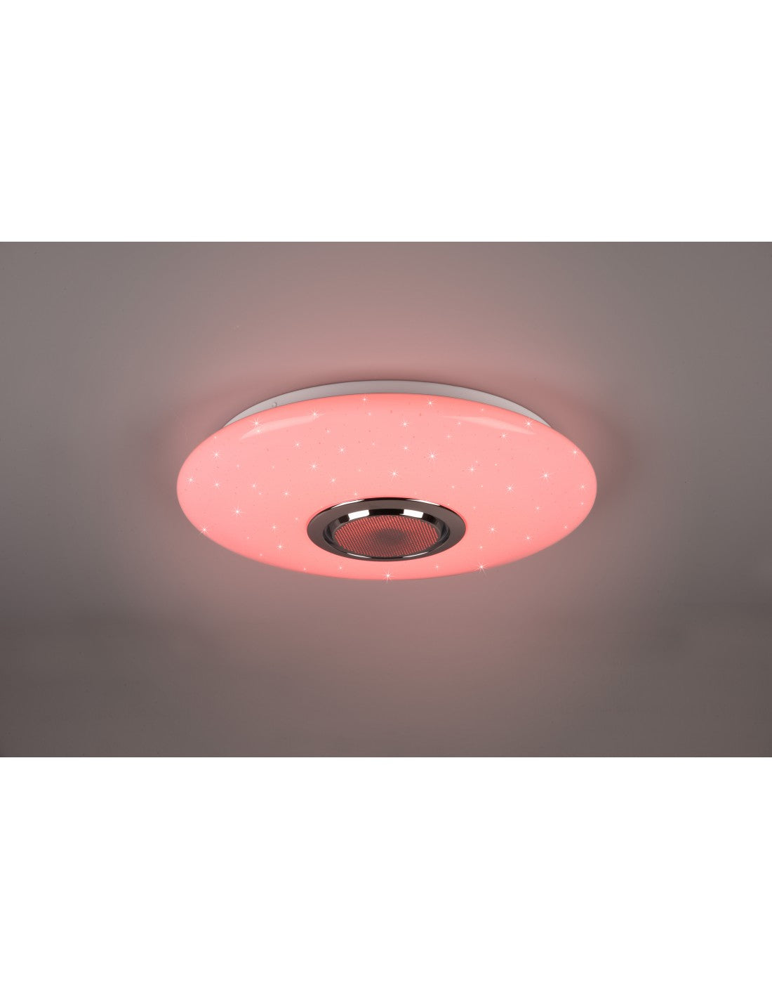 Plafonnier LED moderne RGBW Bluetooth musique blanc Trio éclairage