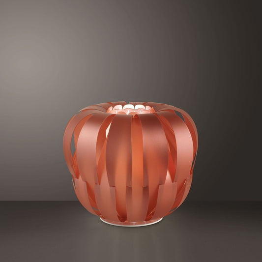 Lampe de table en cuivre et métal blanc Cm. 42x33h