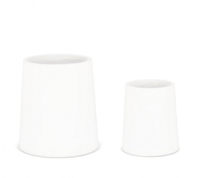 Set2 P.Hoian à vase bas blanc