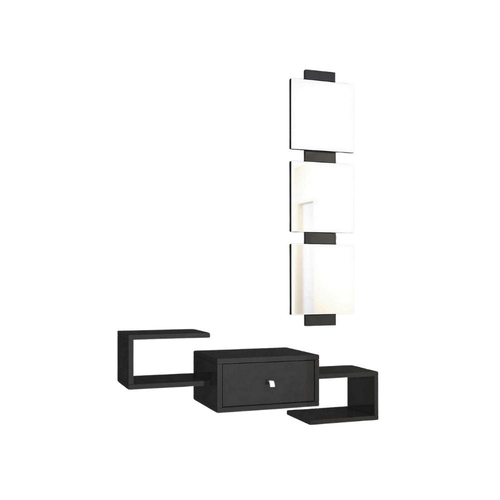 Mobile ingresso da parete Dorado antracite con specchio EFFEZ