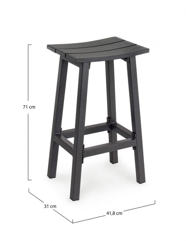 Tabouret de bar Skipper Noir h71cm