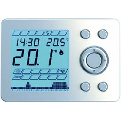 Chronothermostat électronique hebdomadaire numérique blanc