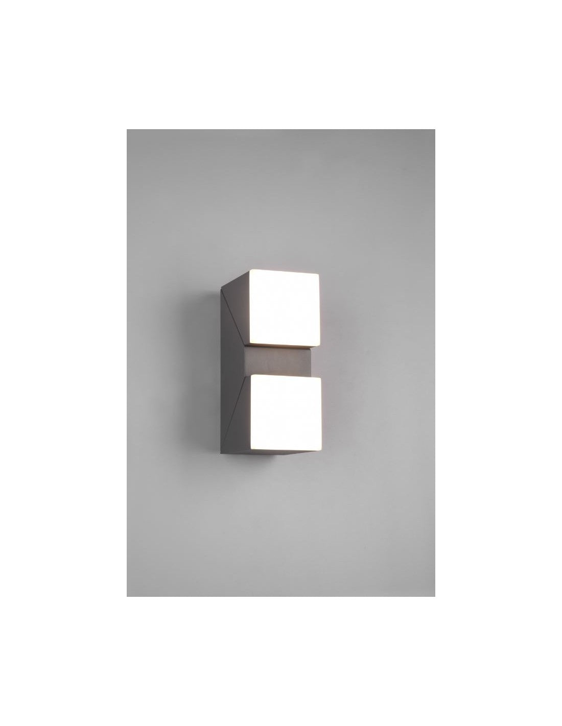 Applique Double LED Orientable Avon Aluminium Anthracite IP54 Trio Lighting