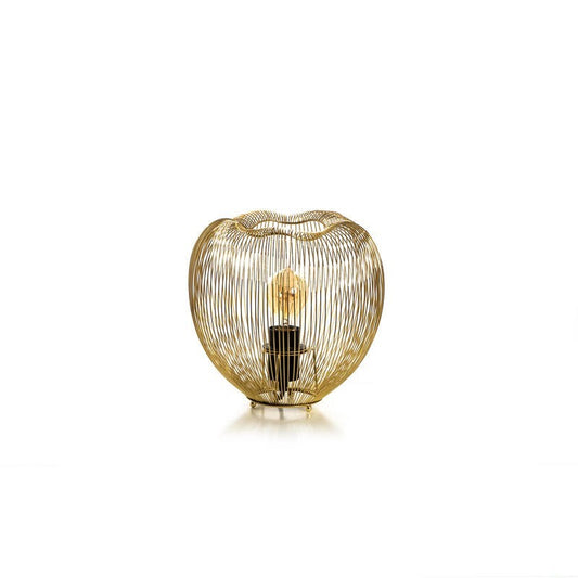 Lampe de table en laiton poli de style moderne 25 cm h