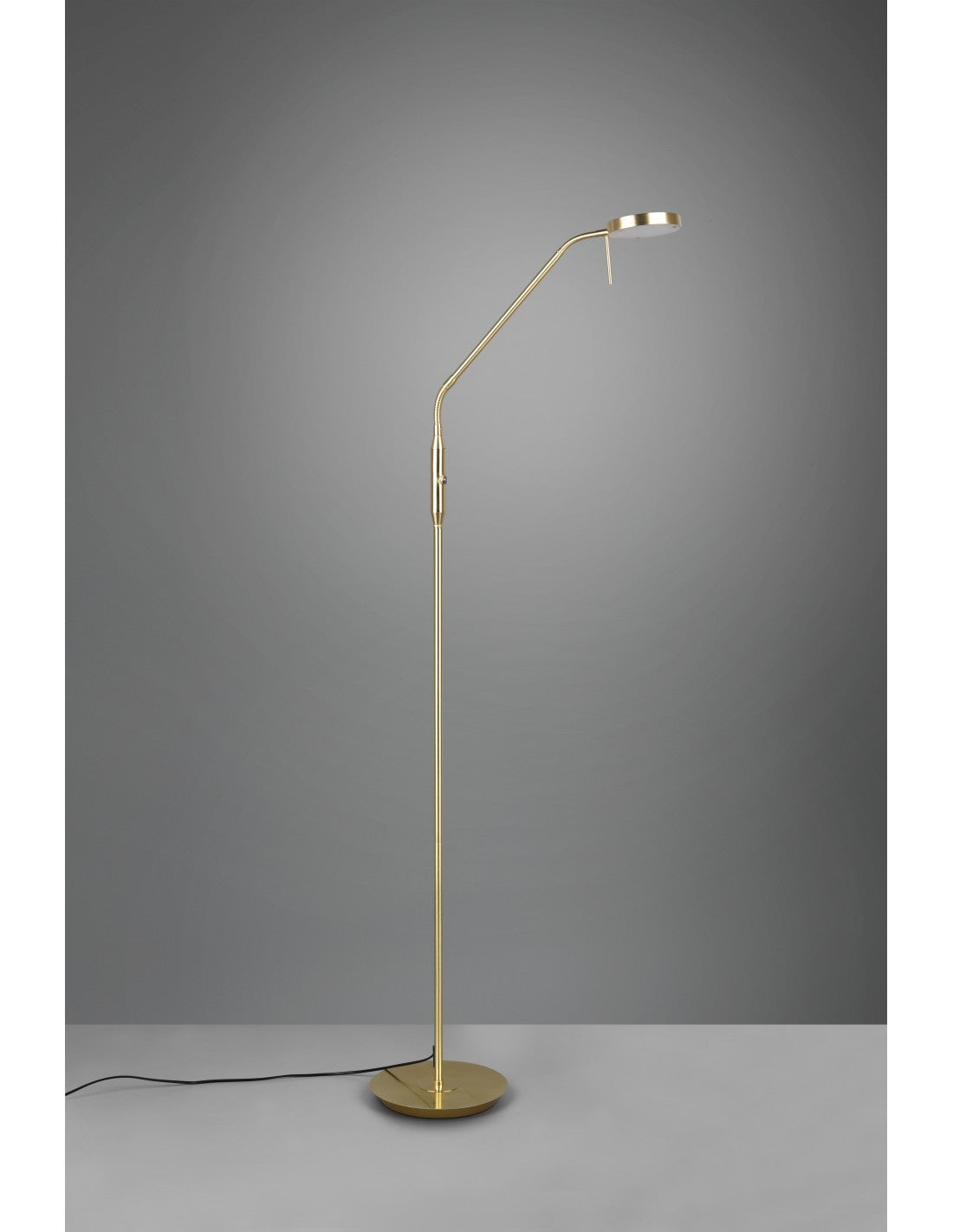 Lampadaire Monza en laiton à LED avec variateur tactile Trio Lighting