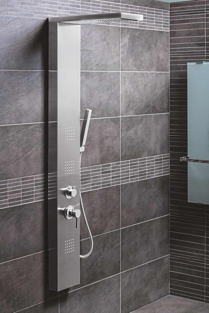 Unité murale multifonction Manhattan, chrome satiné