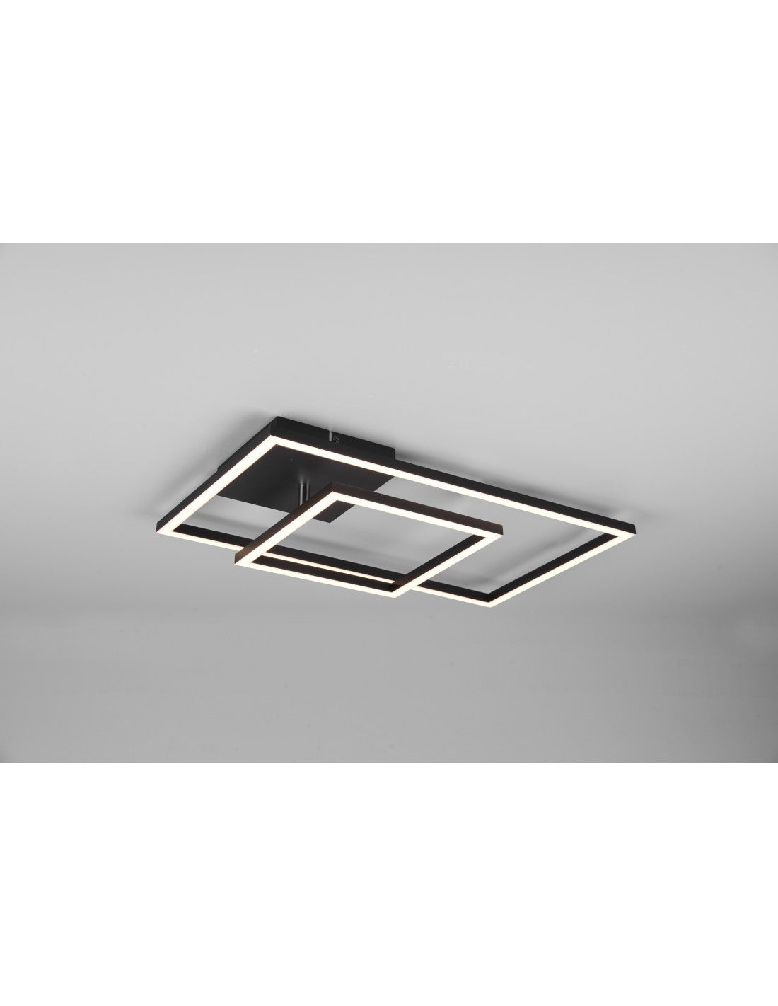 Plafonnier Carré Réglable Led Gradateur Pan Noir Trio Éclairage