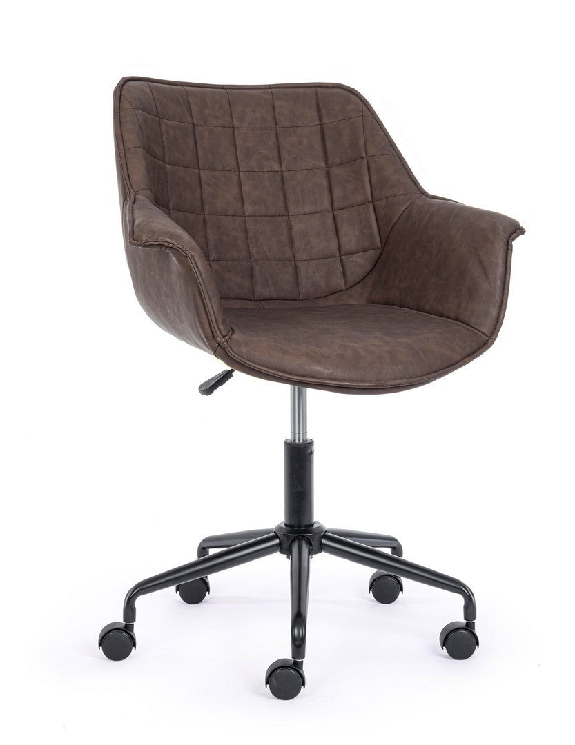 Fauteuil de bureau Joshua marron