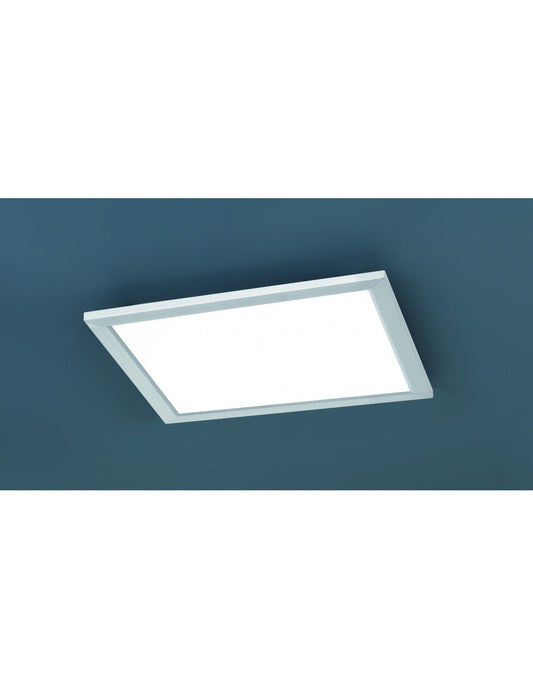 Plafonnier variateur LED carré Phoenix Nickel 30x30 cm Trio Lighting