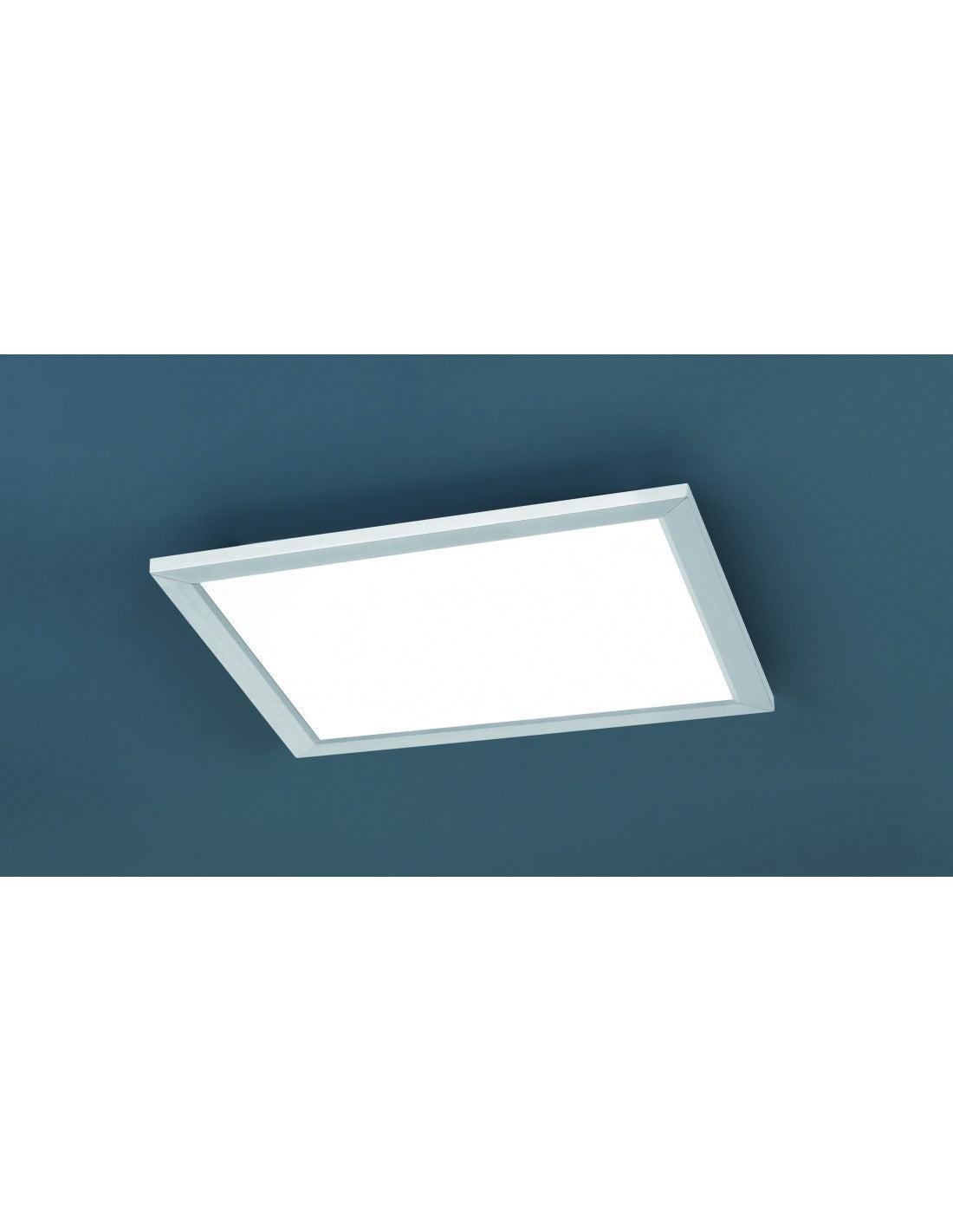 Plafonnier variateur LED carré Phoenix Nickel 30x30 cm Trio Lighting